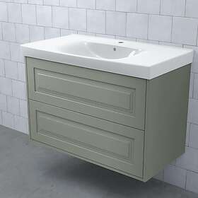 Björbo Badrum Tvättställsskåp MEJDA Hög Kommod 90-45 Ram M1 Mossgrön MK4179