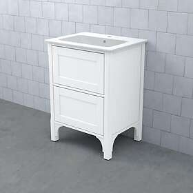 Björbo Badrum Tvättställsskåp Saga Enkel Kommod 60/49 Dälja Vit SK65VD