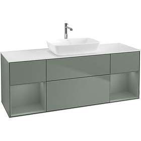 Villeroy & Boch Tvättställsskåp Finion med Två Hyllor och Bänkskiva för Fristående från Artis Collaro F861GFGF-V