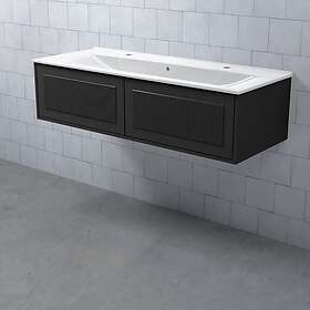 Björbo Badrum Tvättställsskåp MEJDA Låg Kommod 120-45 Harv Svart MKL4H912