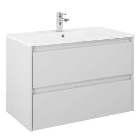 Alterna Tvättställsskåp Luxor med Porslin Kommod+Ts1 90 Grå 8913539