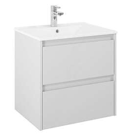 Alterna Tvättställsskåp Luxor med Porslin Kommod+Ts1 60 Grå 8913538