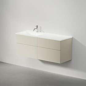 INR Tvättställsskåp Viskan Solid 1200 E Light Sand 4 Lådor,H/V 1180x490x425 mm 374454