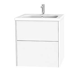 Miller Badrum Tvättställsskåp Brooklyn 60 med Lådor för Heltäckande 688-2M