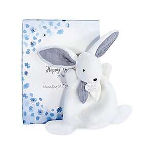 Doudou et Compagnie Mini Rabbit Happy Glossy Grå 17 cm HAPPY DC3885