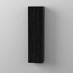 DuoBad Högskåp Gripen med Hyllor och Lådor Heldörrskåp skåpshyllor Svart ek Vänster 29053