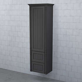 Björbo Badrum Högskåp Valhall med Lucka och 2 Lådor Antracit Höger VH53LH