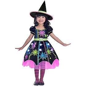 Amscan 9905051 Girly Spider Witch Kostym-Ålder 2-3 år-1 Pc