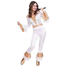 Amscan 9905715 70's Disco Queen jumpsuit kostym, 8-10 år – 1 st