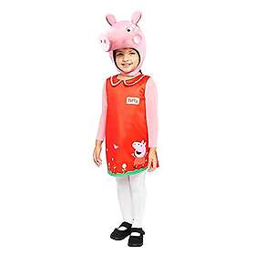 Amscan 9907548 Girls Peppa Pig Plysch Head Warner Bros maskeraddräkt kostym (2–3 år), flerfärgad