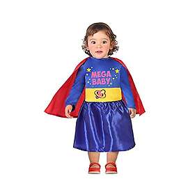 Atosa 57025 CoSTUME COMIC HERO 6-12 månader, flickor, blå/röd/gul, 6 a 12 meses