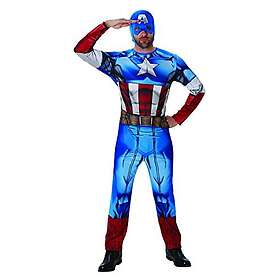 Rubies Rubie's 3810845 – Captain America Marvel Univers Classic – vuxen, Action 
