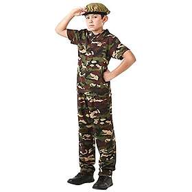 Rubies Rubie's 881262M officiell soldatdräkt för pojkar, storlek M, unisex, grön