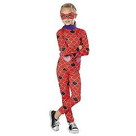 Rubies Ladybug kostym för tjejer Green Collection Hållbar tryckt och anti-face Jumpsuit Officiell Miraculous Carnival Halloween jul födelsed