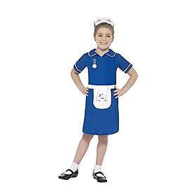 Smiffys Costume d'infirmière Bleu Taille S Âge 4-6
