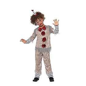 Smiffys Vintage Clown Costume Unisex, Gray and Red, L-10-12 years