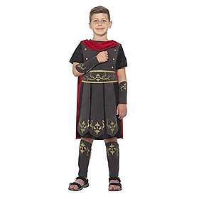 Smiffys 45477S – Romsk soldat kostym för barn, pojkar, tunika, kappa, arm och benmanschetter, ålder: 4–6 år, svart
