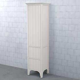 Björbo Badrum Högskåp Saga Pärlspont Varmgrå Lucka 2 Lådor Höger SHT4P2H