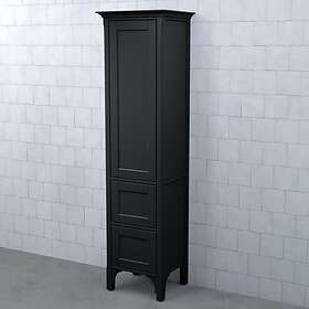 Björbo Badrum Högskåp Saga Dälja Svart Lucka 2 Lådor Höger SHT4D9H