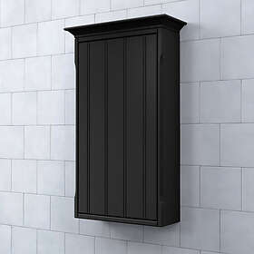 Björbo Badrum Väggskåp Saga Pärlspont Svart Vänster SVS4P9V