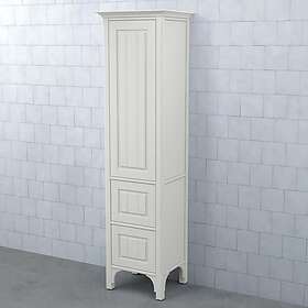 Björbo Badrum Högskåp Saga Rampärlspont Varmgrå Lucka 2 Lådor Höger SHT4R2H