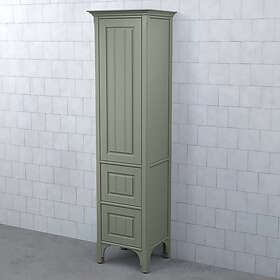 Björbo Badrum Högskåp Saga Rampärlspont Mossgrön Lucka 2 Lådor Vänster SHT4R7V