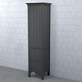 Björbo Badrum Högskåp Saga Pärlspont Antracit Lucka 2 Lådor Vänster SHT4P3V