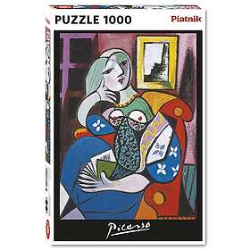 Piatnik Konstpussel Picasso: Dam med bok 1000 Palaa