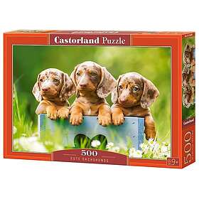 Castorland Tre søte dachshunder 500 Biter