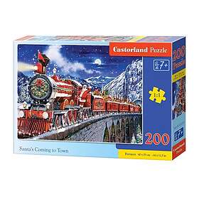 Castorland Jultomten kommer till stan 200 Bitar