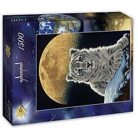 Grafika Art Puzzle S.Shimmel: Månleopard 1500 Bitar