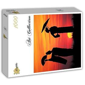 Grafika Geishor i solnedgången 1000 Bitar