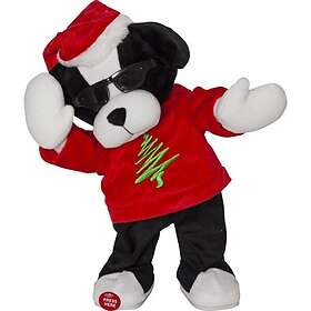 Star Trading AB MERRY PAL Inomhusdekoration Julhund Batteri 33cm Svart