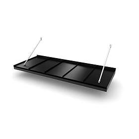 Designtak Entrétak Modern Flat Seamed B=2500 D=1155 Black (RAL:9011) MFS250X11-0
