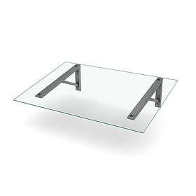 Designtak Entrétak Easy Collection Delta Console Small Silver Clear Glass 5+5mm 1500x1000mm CDS-45-CG-150X100