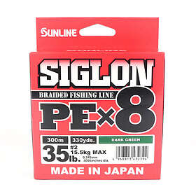 Sunline Siglon PE X8 Braid Dark Green 300m 0.242mm