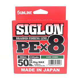 Sunline Siglon PE X8 Braid Dark Green 300m 0.296mm