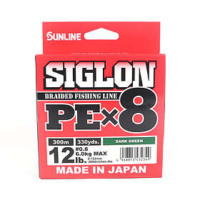 Sunline Siglon PE X8 Braid Dark Green 300m 0.153mm