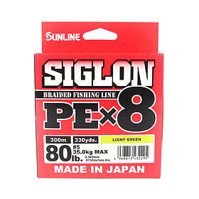 Sunline Siglon PE X8 Braid Light Green 300m 0.382mm