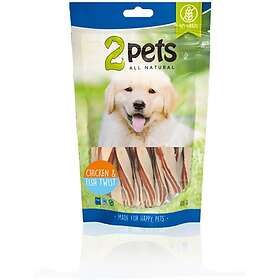 2 Pets Dogsnack Chicken & Fish Twist Dog Treat 400g