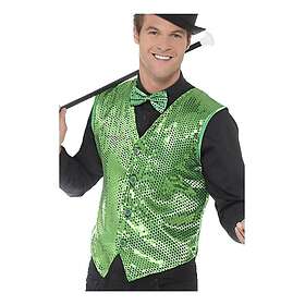 Smiffys Paljett Vest Grønn