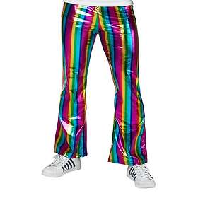 70-tals Regnbågsbyxor Skimrande Medium/Large