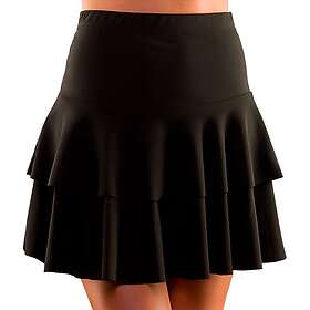 80-tals Volangkjol Svart Medium/Large