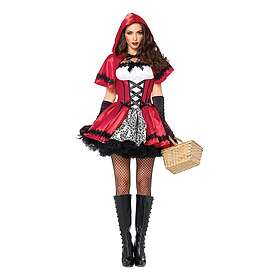 Gotisk Rödluvan Deluxe Maskeraddräkt