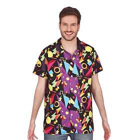 Fiestas Guirca 80-tals Skjorta Svart med Mönster - Medium