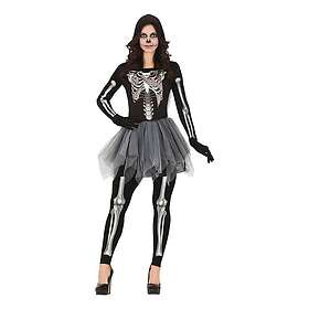 Fiestas Guirca Skelett Jumpsuit med Kjol Maskeraddräkt