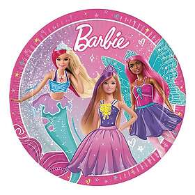 Globos Europe Papperstallrikar Barbie Fantasy 8-pack