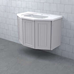 Björbo Badrum Kommod Valhall med Luckor (Ljusgrå/900 mm)