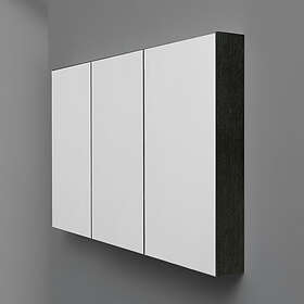 4AQUA Spegelskåp (Svart ek/100)
