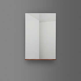 4AQUA Spegel med hylla (Valnöt/40)